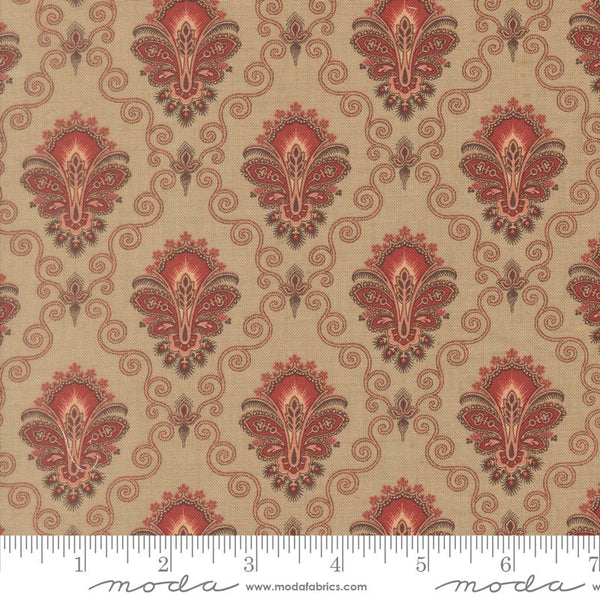 Le Jardin Rouge Quilt Fabric by French General Roche 36153 13 - Jammin Threads