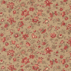 Le Jardin Rouge Quilt Fabric by French General Roche 36154 13 - Jammin Threads