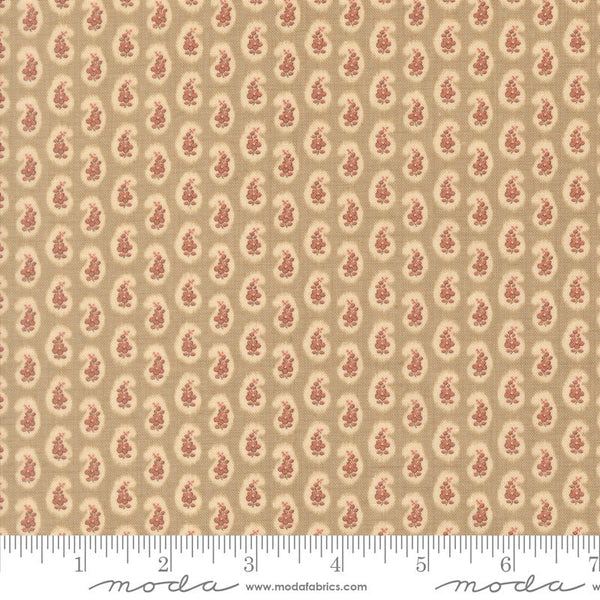 Le Jardin Rouge Quilt Fabric by French General Roche 36157 13 - Jammin Threads