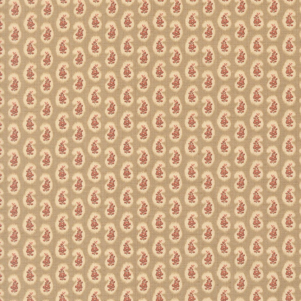 Le Jardin Rouge Quilt Fabric by French General Roche 36157 13 - Jammin Threads