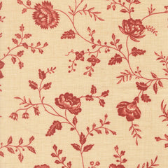 Le Jardin Rouge Quilt Fabric by French General Roche Pearl 36155 15 - Jammin Threads