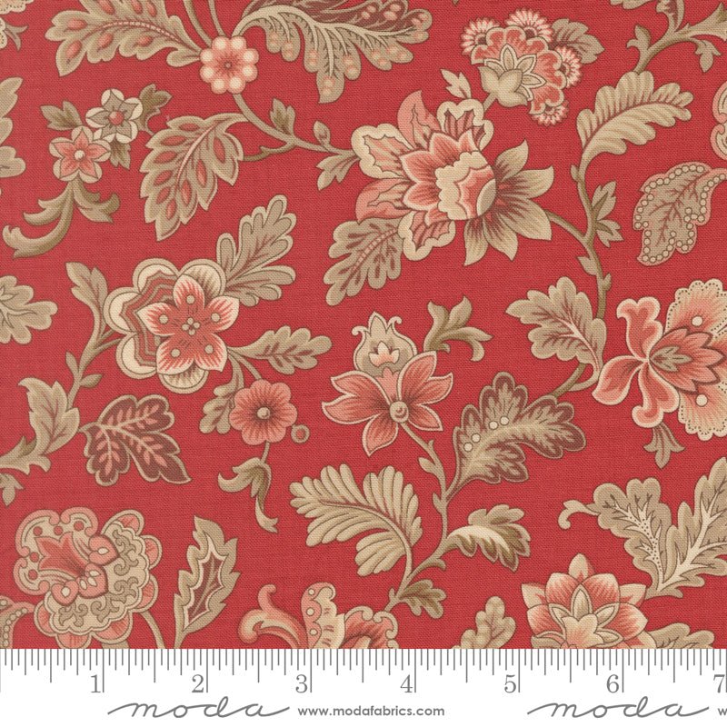 Le Jardin Rouge Quilt Fabric by French General Rouge 36152 11 - Jammin Threads