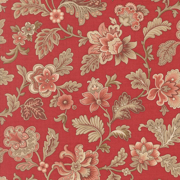 Le Jardin Rouge Quilt Fabric by French General Rouge 36152 11 - Jammin Threads