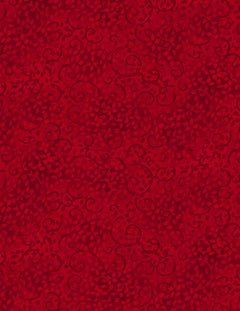 Leafy Scroll Ruby Slippers Quilt Fabric by Wilmington Prints 1402 26035 333 - Jammin Threads