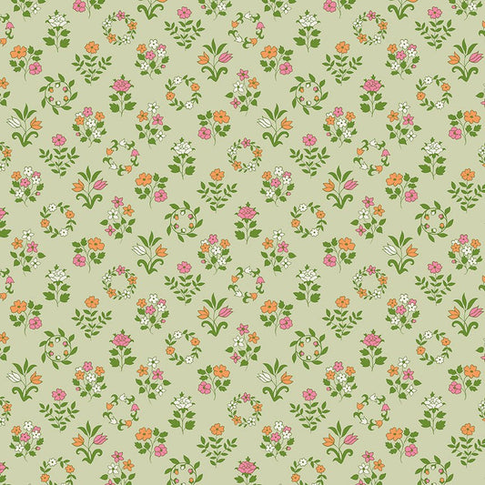 Liberty Quilt Fabric Craft Garden Mary's Embroidery 01667454A - Jammin Threads