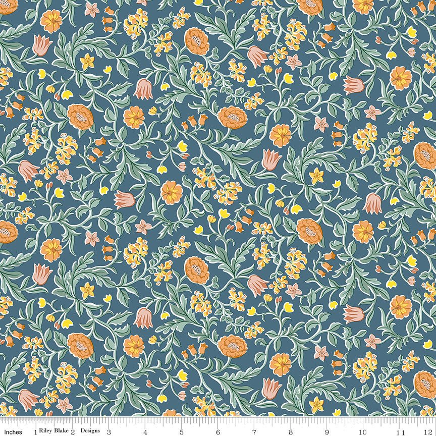 Liberty Quilt Fabric Craft Garden May's Flowers C. 01667453C - Jammin Threads