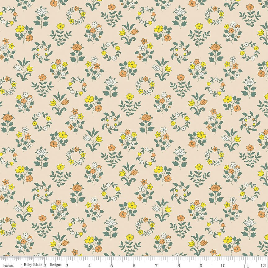 Liberty Quilt Fabric Craft Mary's Embroidery C. 01667454C - Jammin Threads