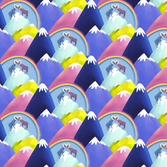 Love in the Wild Quilt Fabric - Love on the Snow Top - Multi PWKT045.XMULTI - Jammin Threads