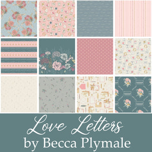 Love Letters Quilt Fabric Falling in Love Sky by Becca Plymale for Art Gallery - Jammin Threads