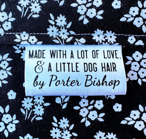 Made with A Lot of Love and A Little Dog Hair. 2 inch Satin tags - Jammin Threads