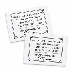 May Angels Guard You Through the Night - Personalized Quilt Labels - Jammin Threads