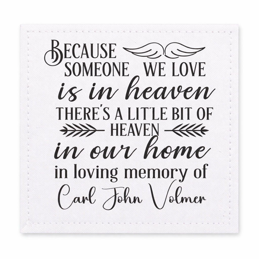 Memorial Quilt Label Personalized – In Loving Memory Quilt Tag – Custom Name Remembrance Label (Cotton or Polyester) - Jammin Threads