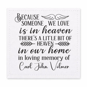 Memorial Quilt Label Personalized – In Loving Memory Quilt Tag – Custom Name Remembrance Label (Cotton or Polyester) - Jammin Threads