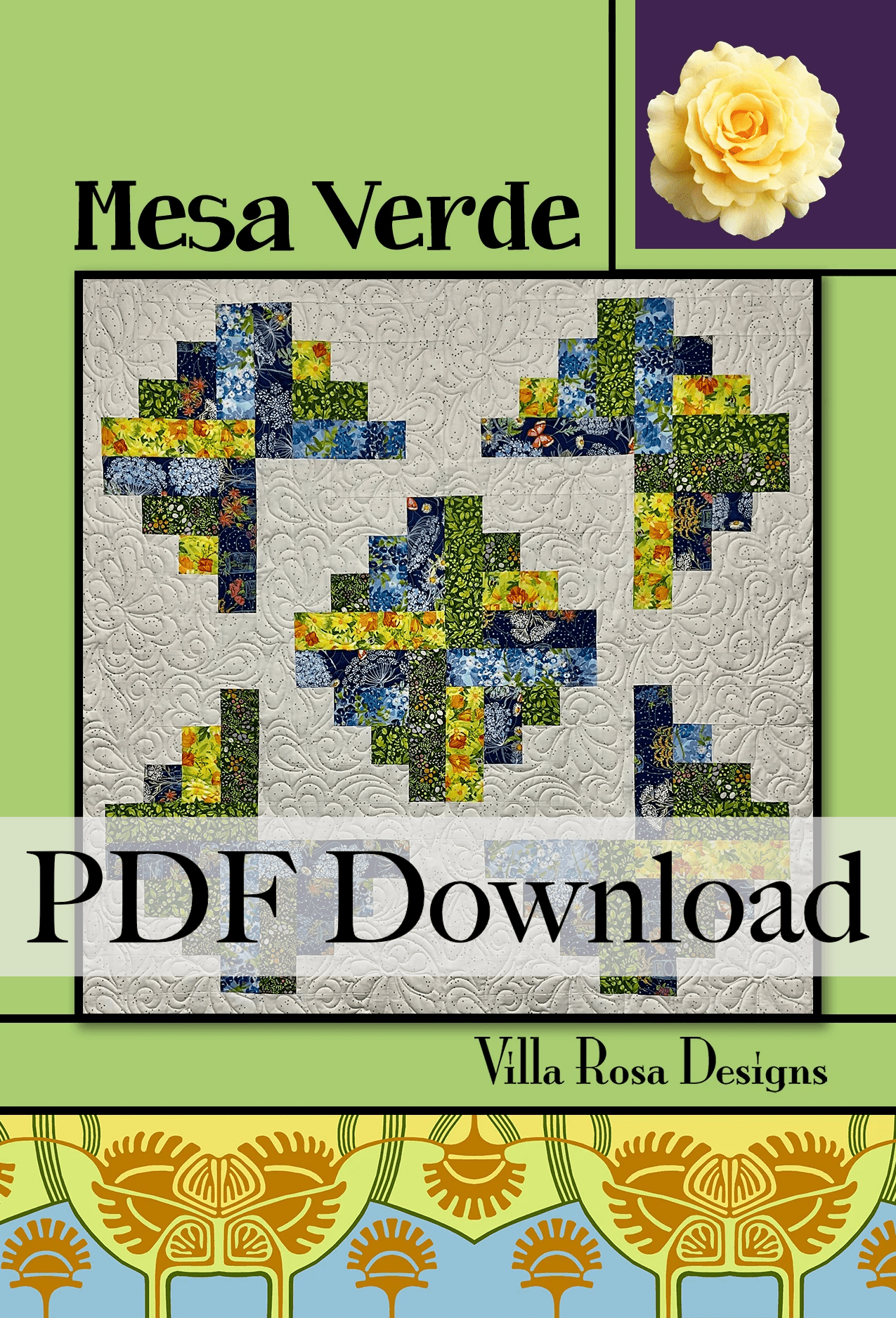 Mesa Verde Quilt Pattern by Villa Rosa Designs (PDF Version) - Jammin Threads