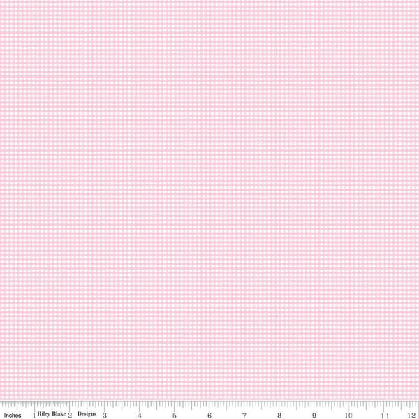 Micro Gingham Peony by Riley Blake Designs C455 - PEONY - Jammin Threads
