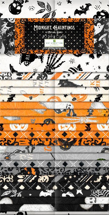 Midnight Hauntings Halloween Quilt Fabric 40 Karat Krystals by Wilmington Prints 840 858 840 - Jammin Threads