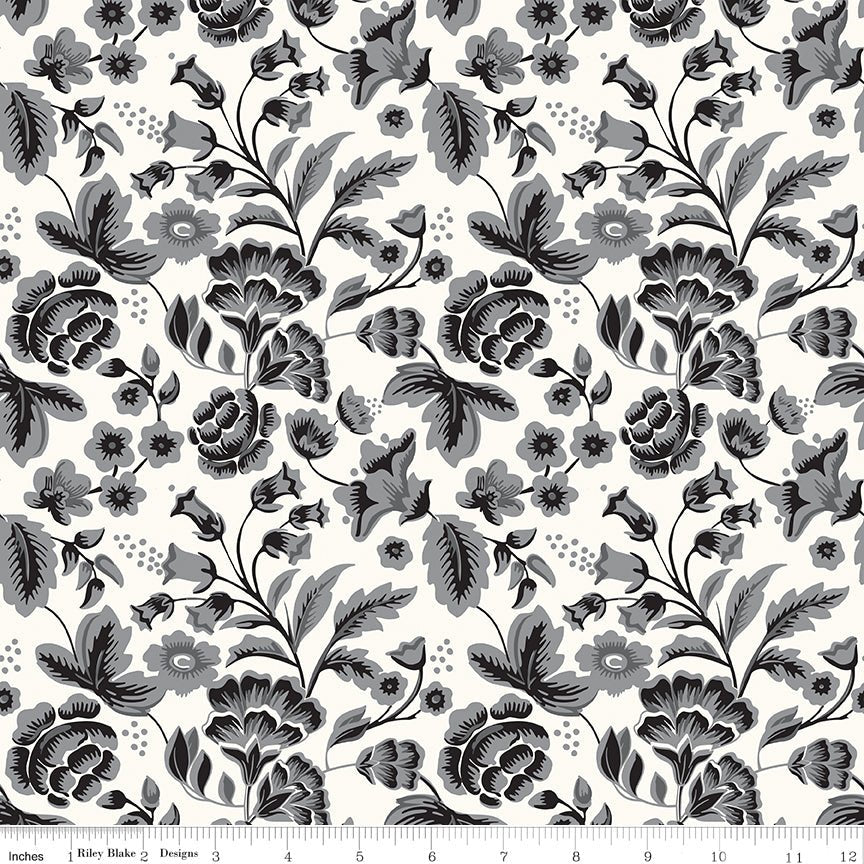 Midnight Meadow Main Cream Quilt Fabric by My Mind's Eye C15320 - CREAM - Jammin Threads