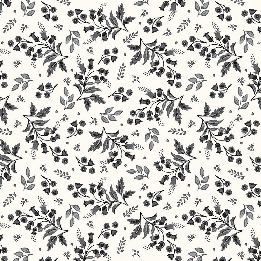 Midnight Meadow Stems Cream Quilt Fabric by My Mind's Eye C15321 - CREAM - Jammin Threads