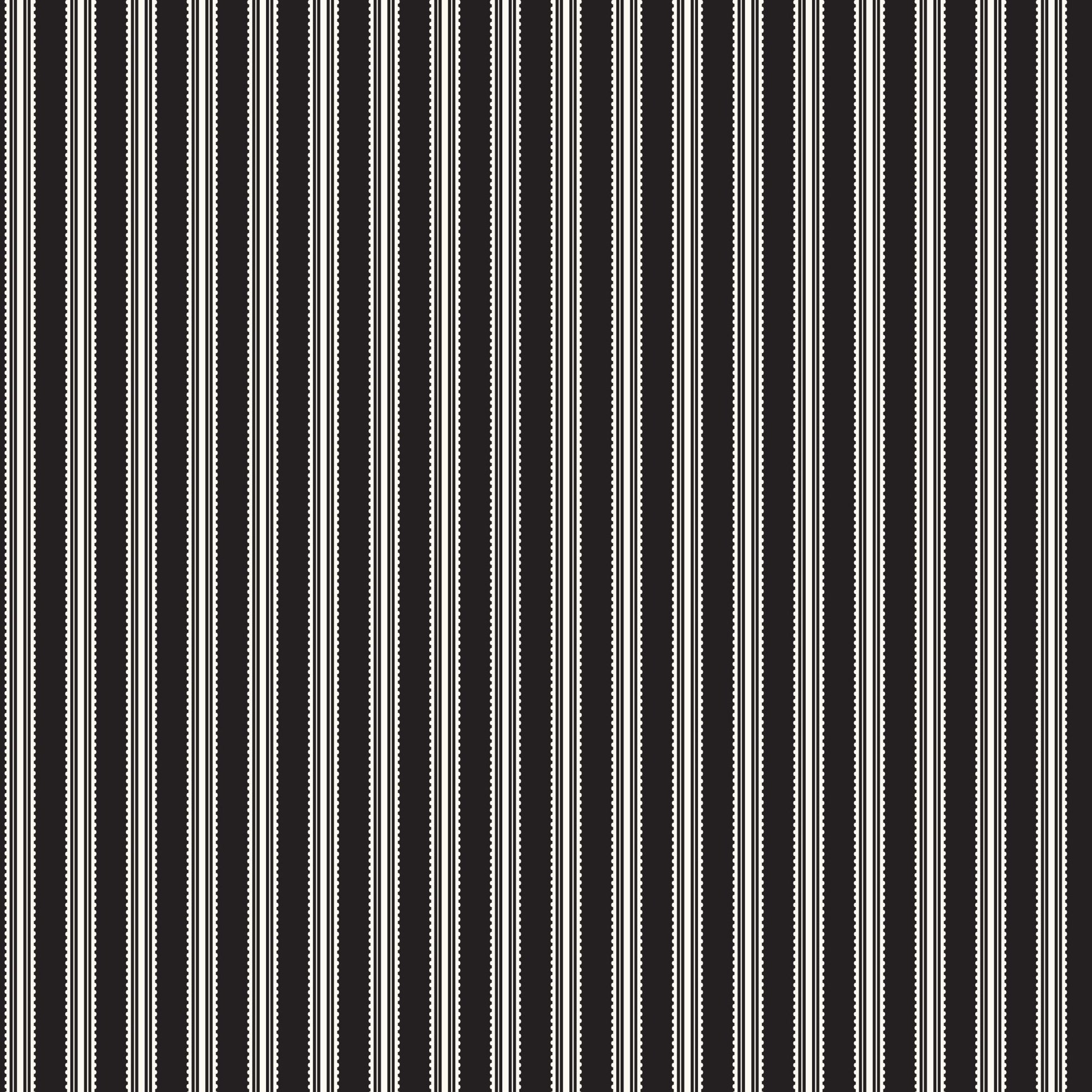 Midnight Meadow Stripes Black Quilt Fabric by My Mind's Eye C15323 - BLACK - Jammin Threads