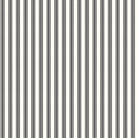 Midnight Meadow Stripes Cream Quilt Fabric by My Mind's Eye C15323 - CREAM - Jammin Threads