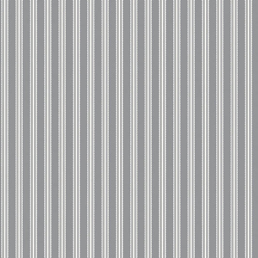 Midnight Meadow Stripes Gray Quilt Fabric by My Mind's Eye C15323 - GRAY - Jammin Threads