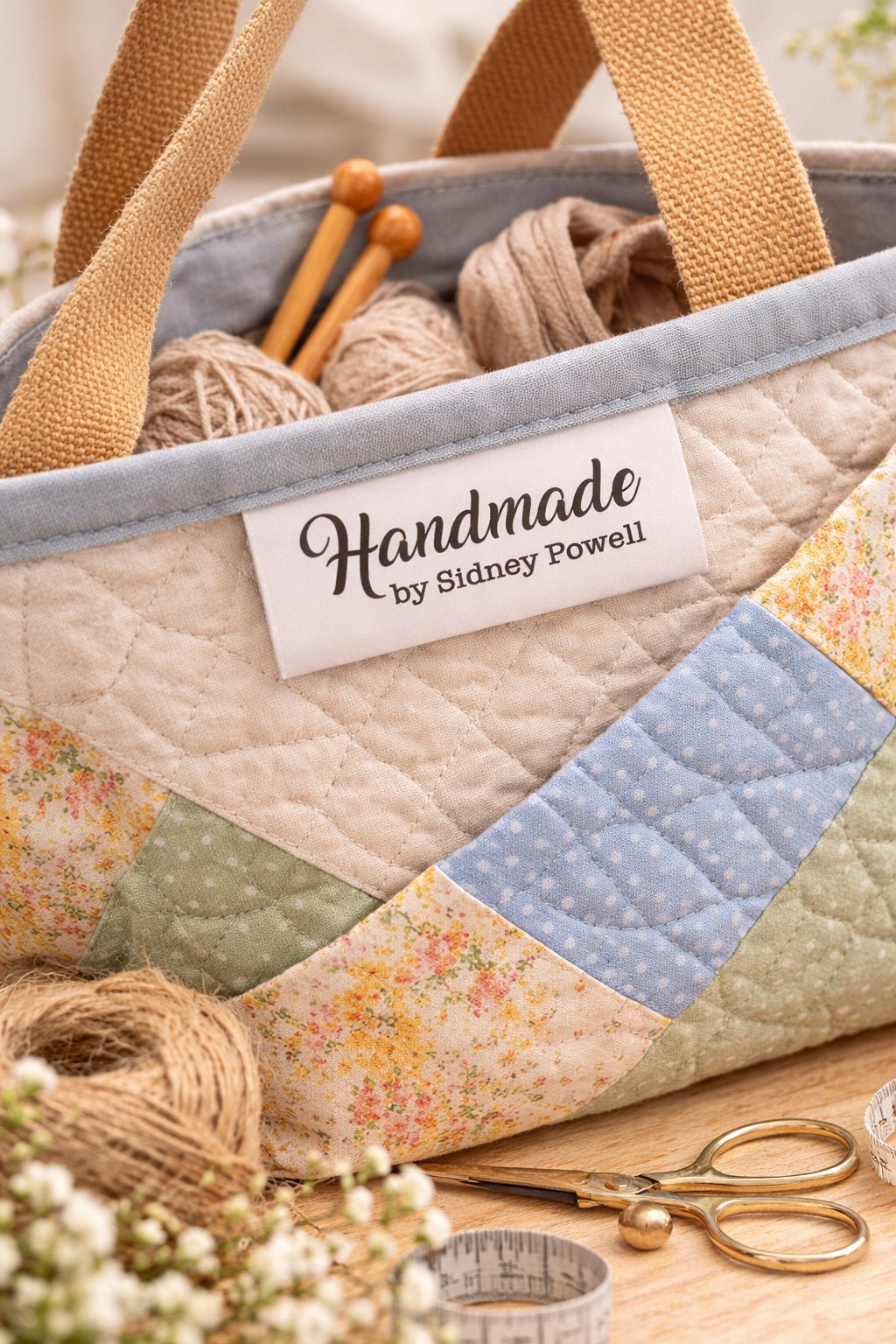 Minimalist Handmade Satin Labels – Personalized Fold Over Tags with Name, Custom Sewing Labels for Quilts, Clothing & Handmade Items - Jammin Threads