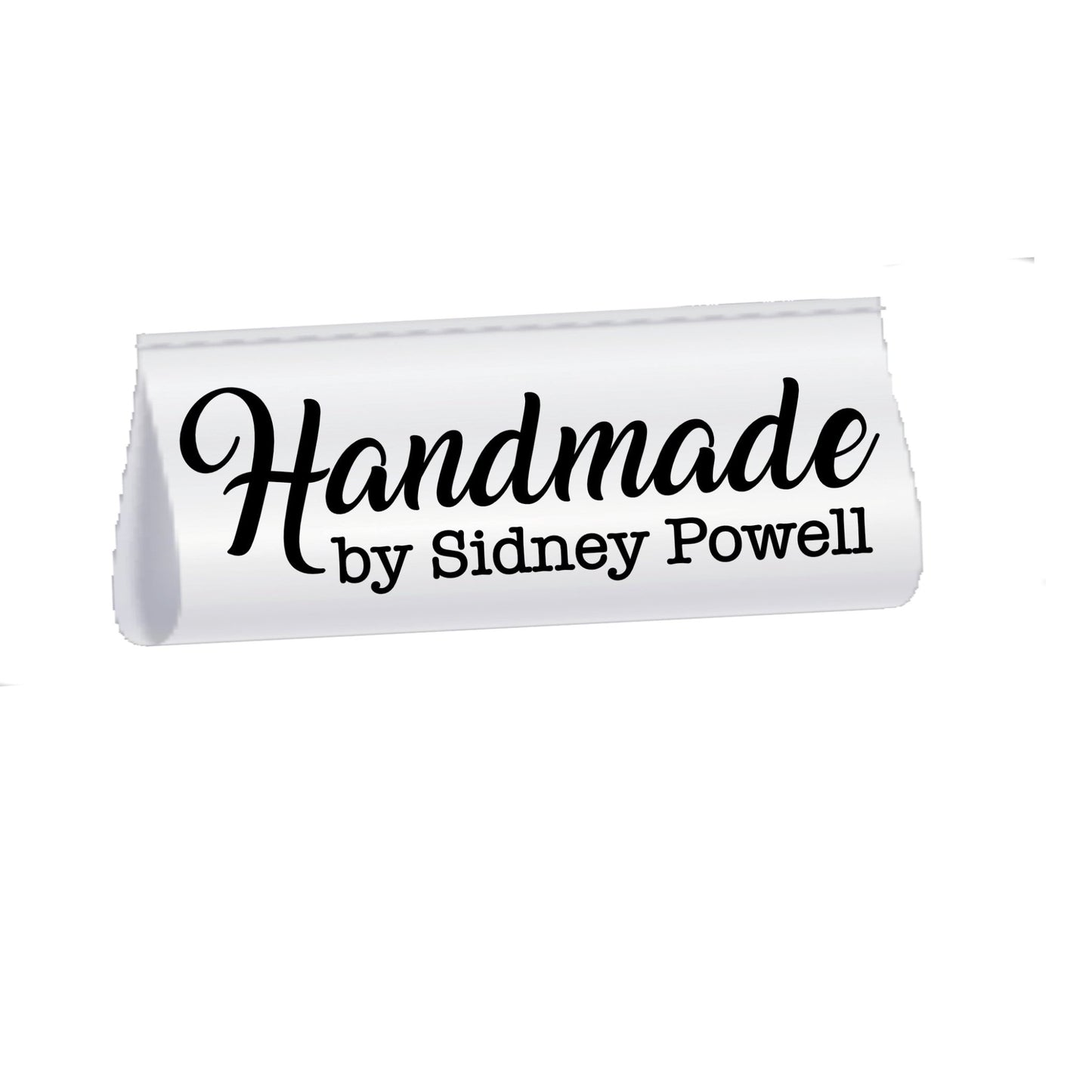 Minimalist Handmade Satin Labels – Personalized Fold Over Tags with Name, Custom Sewing Labels for Quilts, Clothing & Handmade Items - Jammin Threads