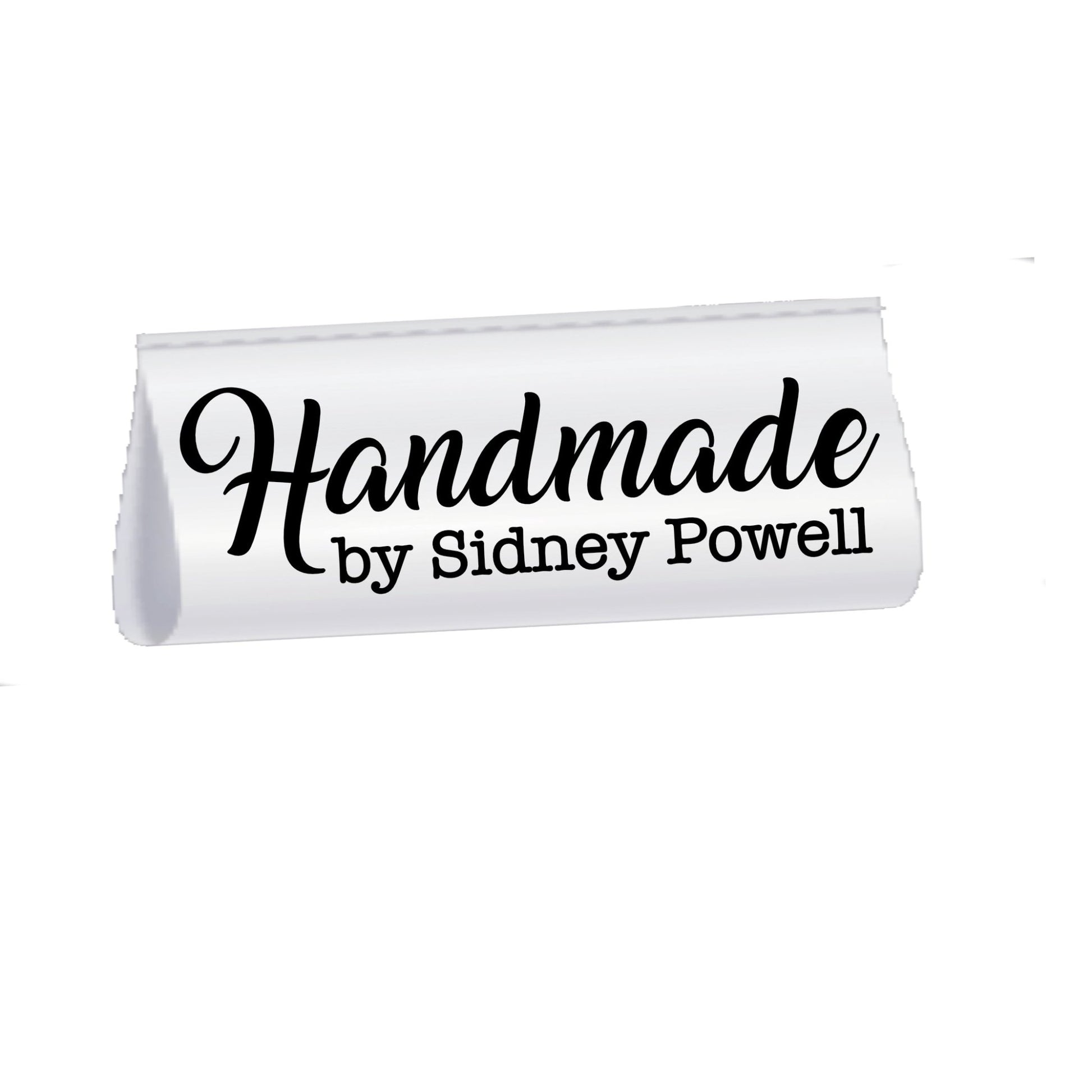 Minimalist Handmade Satin Labels – Personalized Fold Over Tags with Name, Custom Sewing Labels for Quilts, Clothing & Handmade Items - Jammin Threads