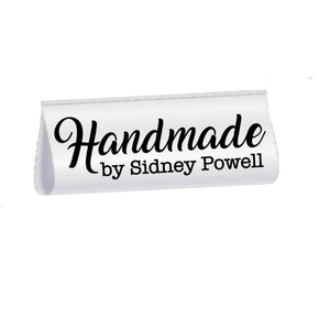Minimalist Handmade Satin Labels – Personalized Fold Over Tags with Name, Custom Sewing Labels for Quilts, Clothing & Handmade Items - Jammin Threads