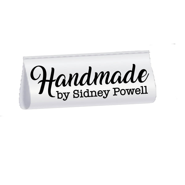 Minimalist Handmade Satin Labels – Personalized Fold Over Tags with Name, Custom Sewing Labels for Quilts, Clothing & Handmade Items - Jammin Threads