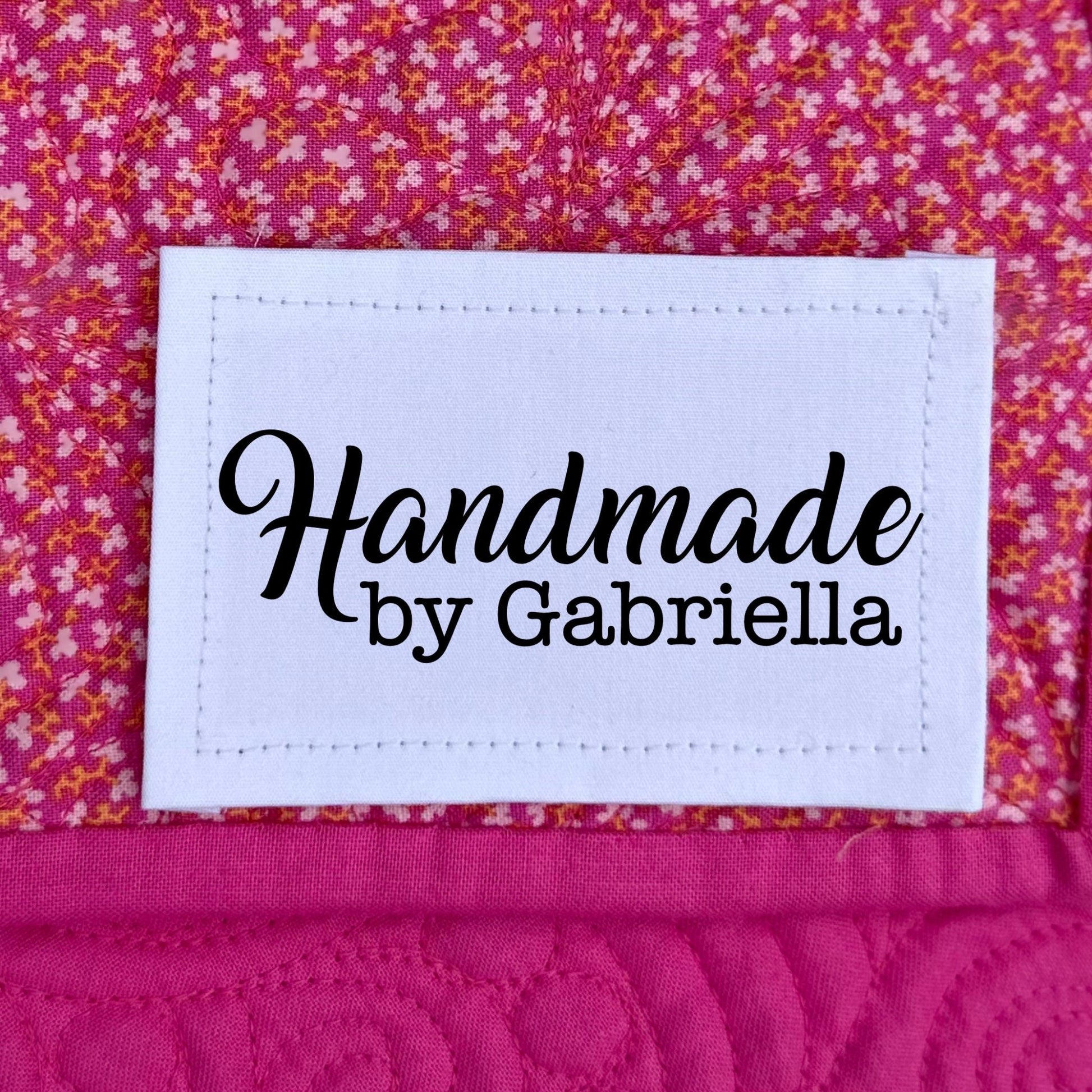 Modern Handmade by Quilt Labels on cotton or polyester - Jammin Threads