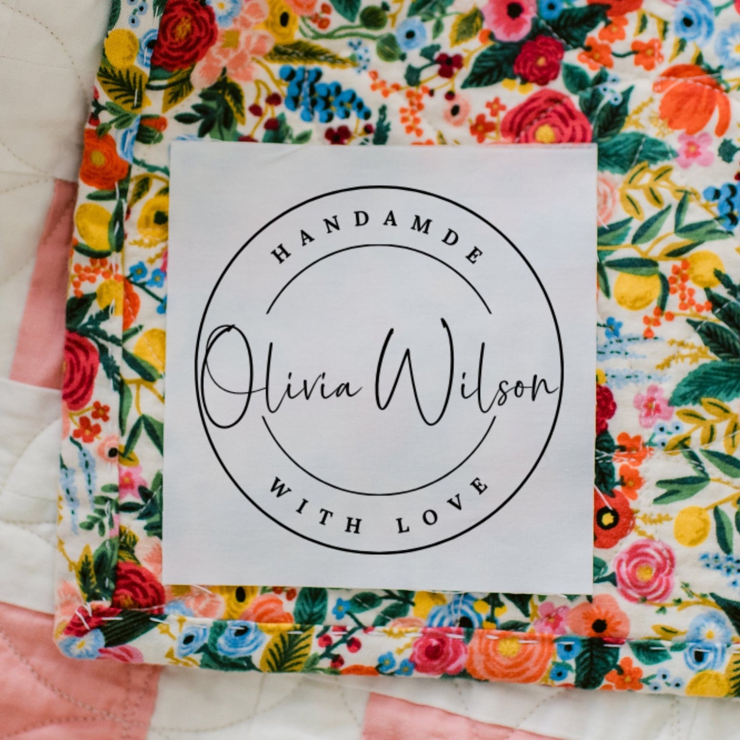 Modern Logo Quilt Labels - Unique, personalized quilt labels - Jammin Threads