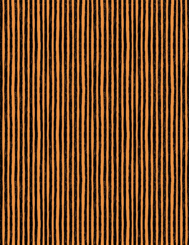Moonlit Manor Stripes Black and Orange Halloween Quilt Fabric by Wilmington Prints 3071 34015 899 - Jammin Threads