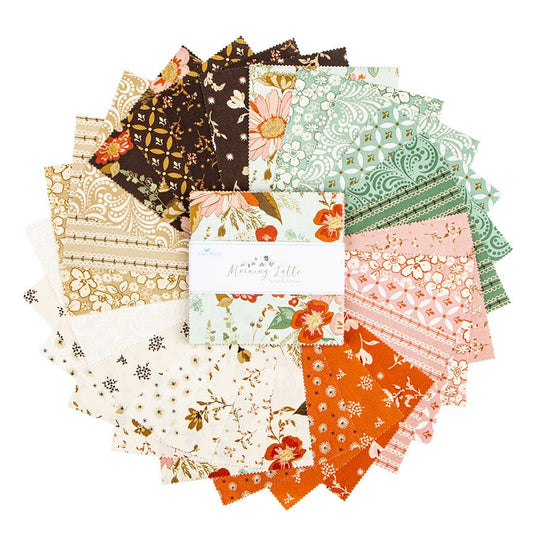 Morning Latte 5" Stacker by Sandy Gervais for Riley Blake Designs 5 - 16920 - 42 - Jammin Threads