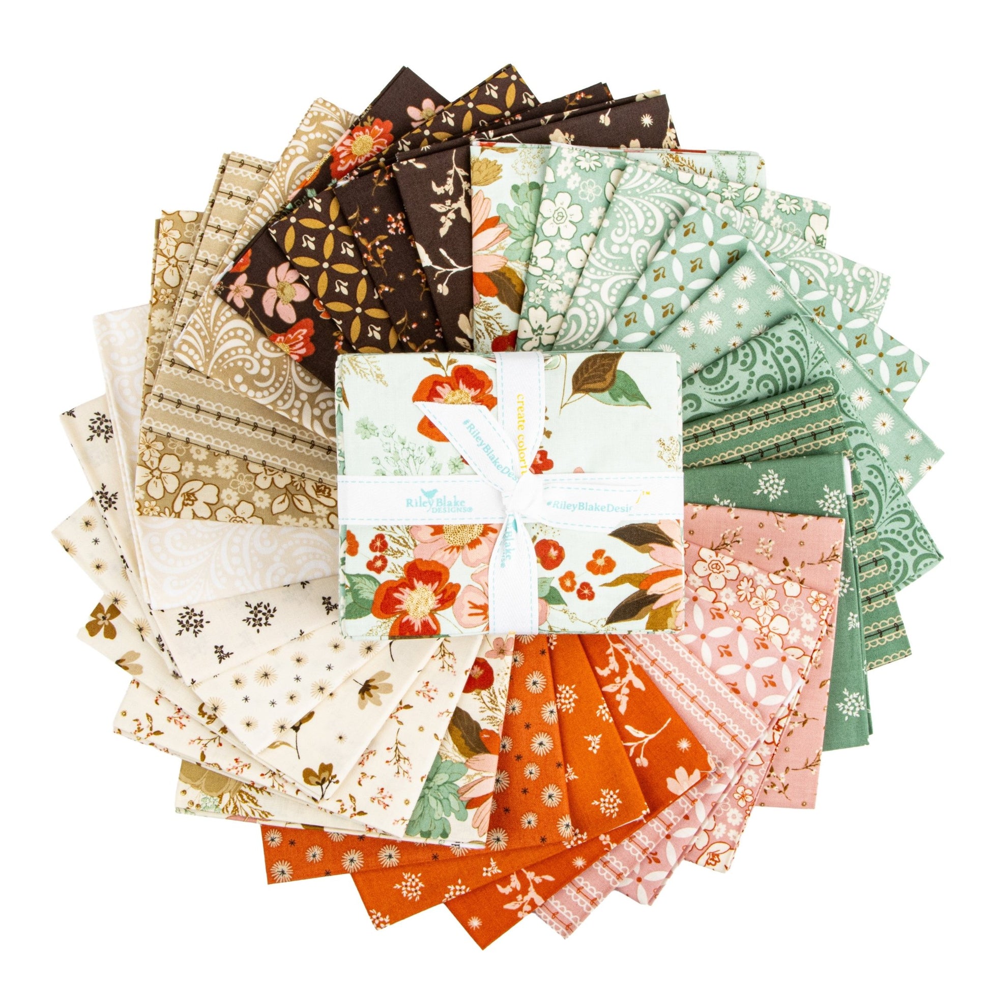 Morning Latte Fat Quarter Bundle by Sandy Gervais for Riley Blake Designs FQ - 16920 - 28 - Jammin Threads