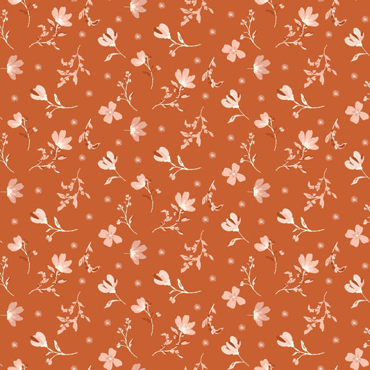 Morning Latte Quilt Fabric by Sandy Gervais Floral Spice C16921 - SPICE - Jammin Threads