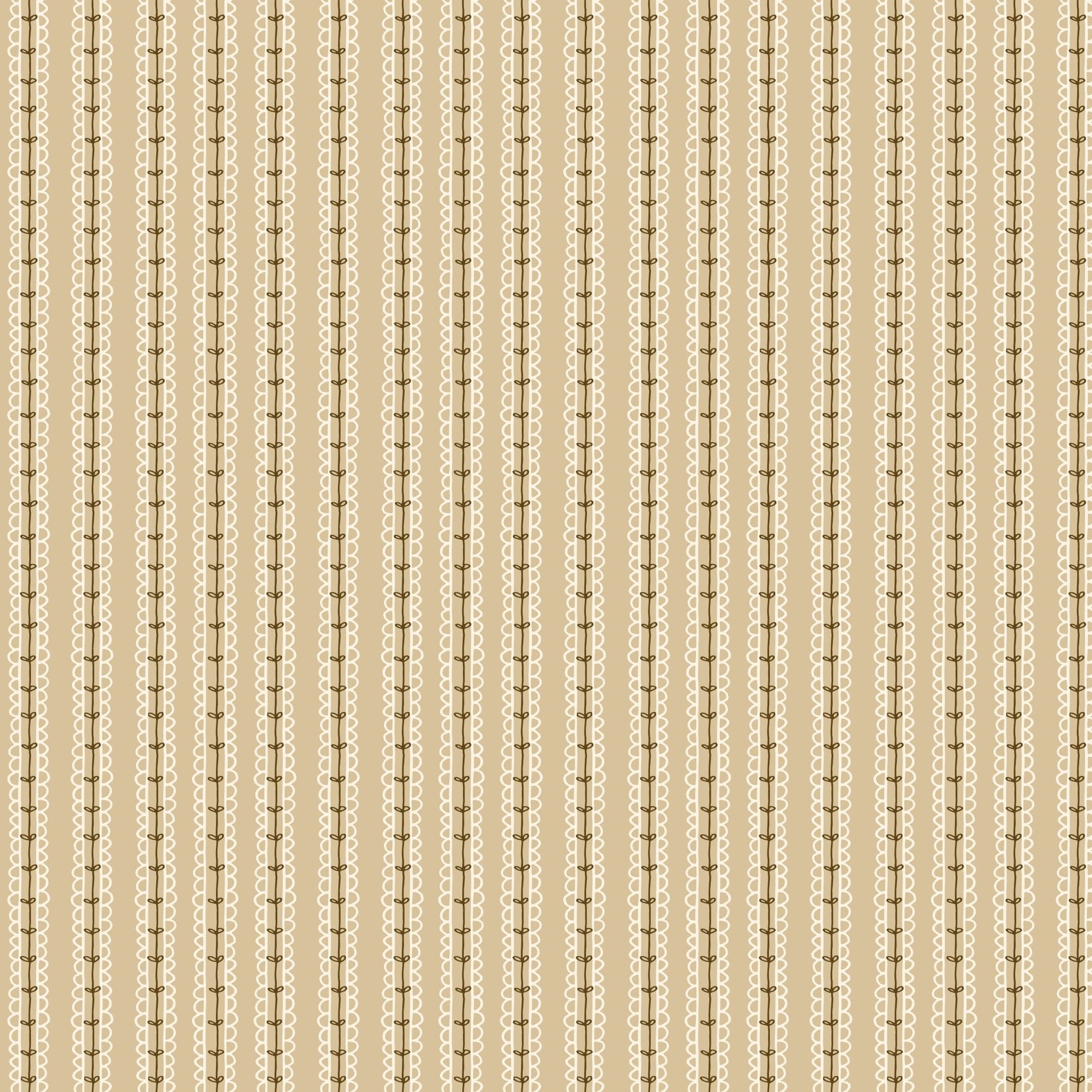 Morning Latte Quilt Fabric by Sandy Gervais Stripes Camel C16927 - CAMEL - Jammin Threads