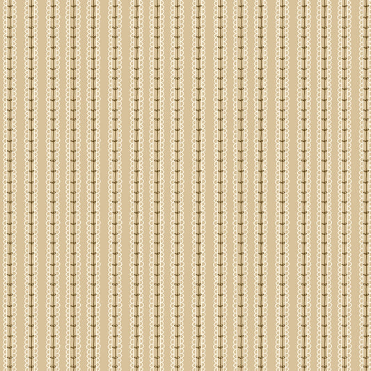 Morning Latte Quilt Fabric by Sandy Gervais Stripes Camel C16927 - CAMEL - Jammin Threads