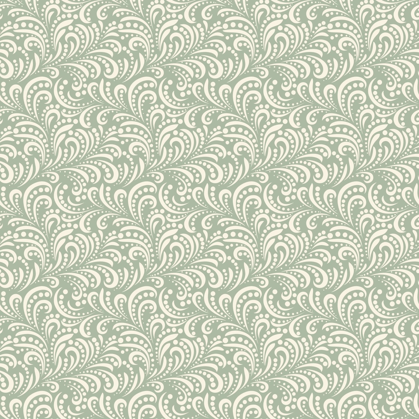 Morning Latte Quilt Fabric by Sandy Gervais Swirls Aloe C16928 - ALOE - Jammin Threads