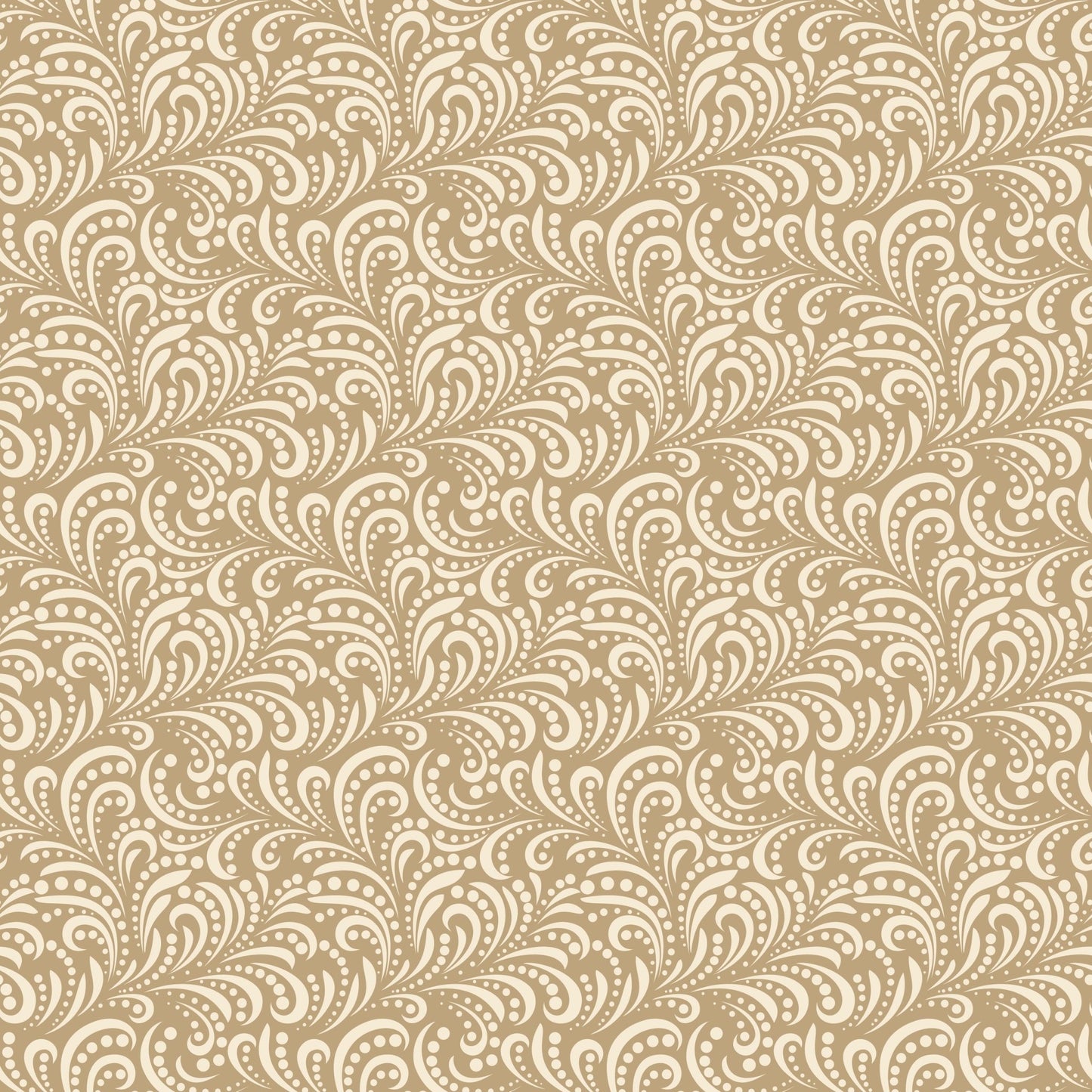 Morning Latte Quilt Fabric by Sandy Gervais Swirls C16928 - CAMEL - Jammin Threads