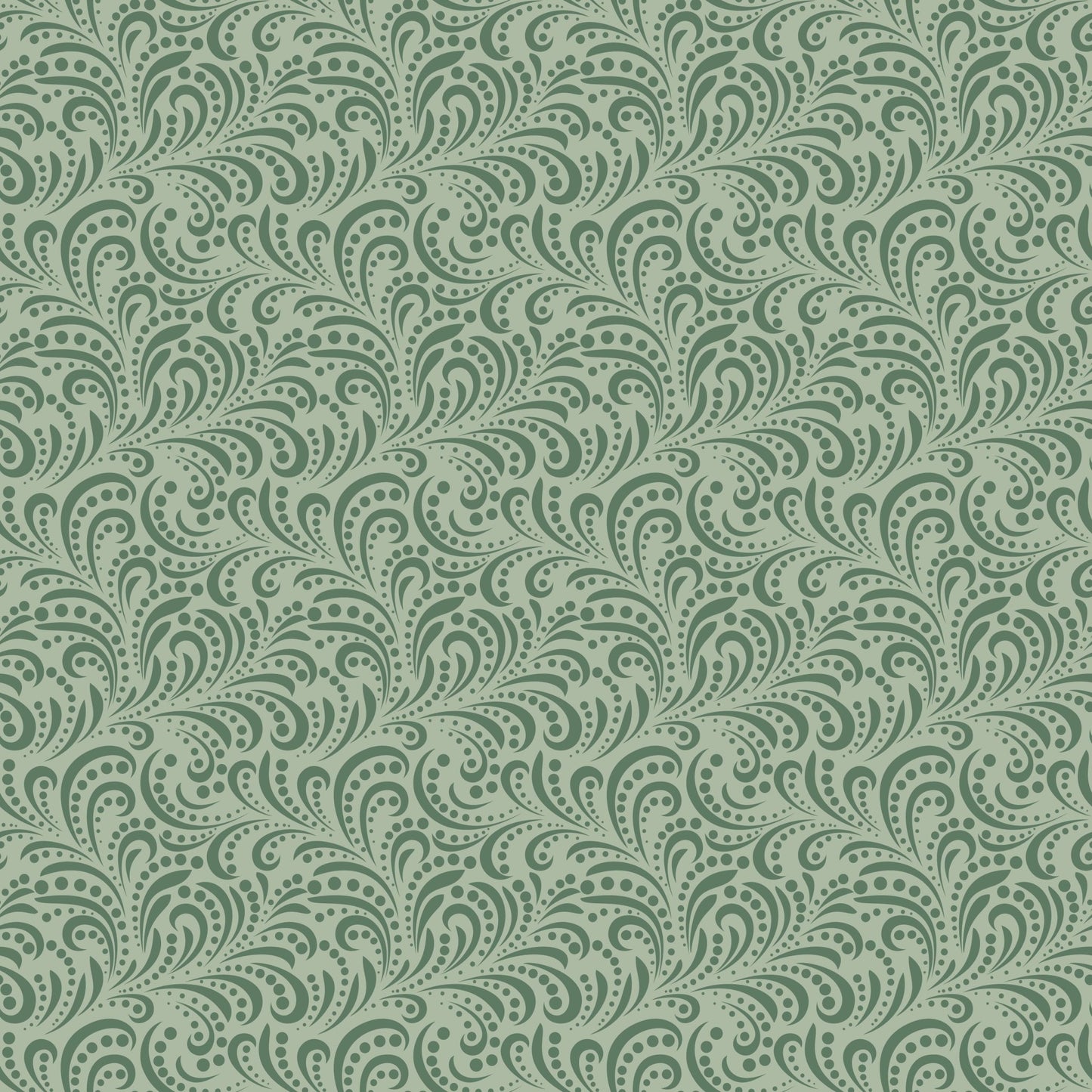 Morning Latte Quilt Fabric by Sandy Gervais Swirls Green C16928 - GREEN - Jammin Threads