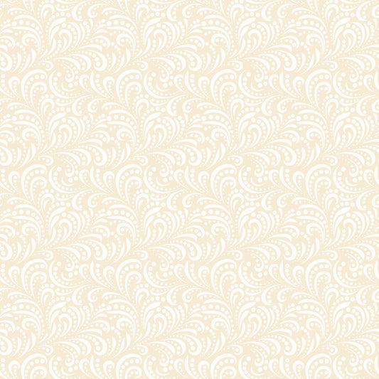 Morning Latte Quilt Fabric by Sandy Gervais Swirls Latte C16928 - LATTE - Jammin Threads
