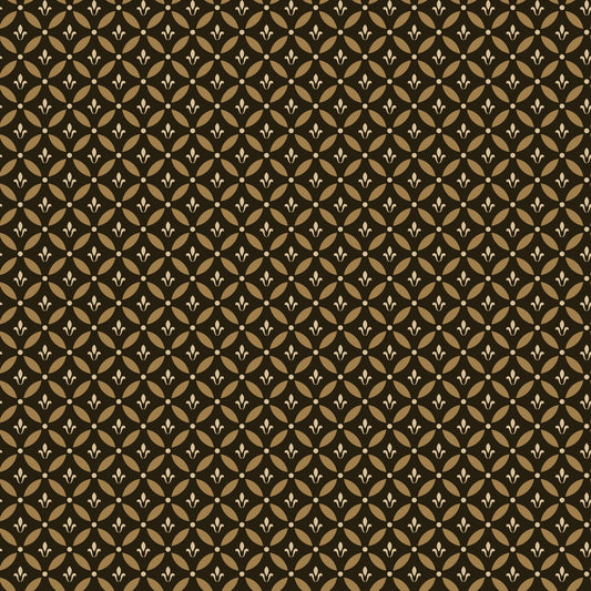 Morning Latte Quilt Fabric by Sandy Gervais Tile Espresso C16922 - ESPRESSO - Jammin Threads