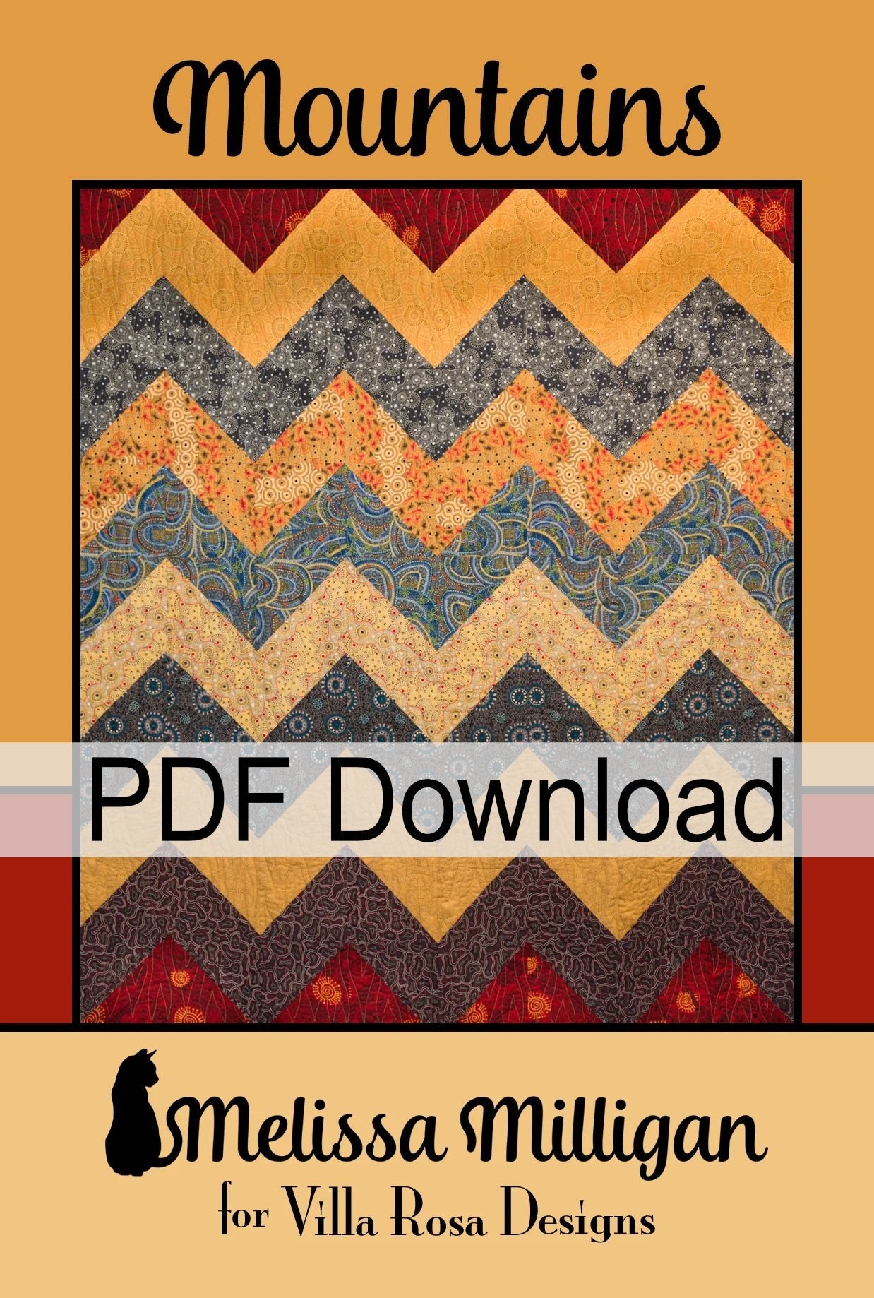 Mountains Quilt Pattern by Melissa Milligan (PDF Version) - Jammin Threads