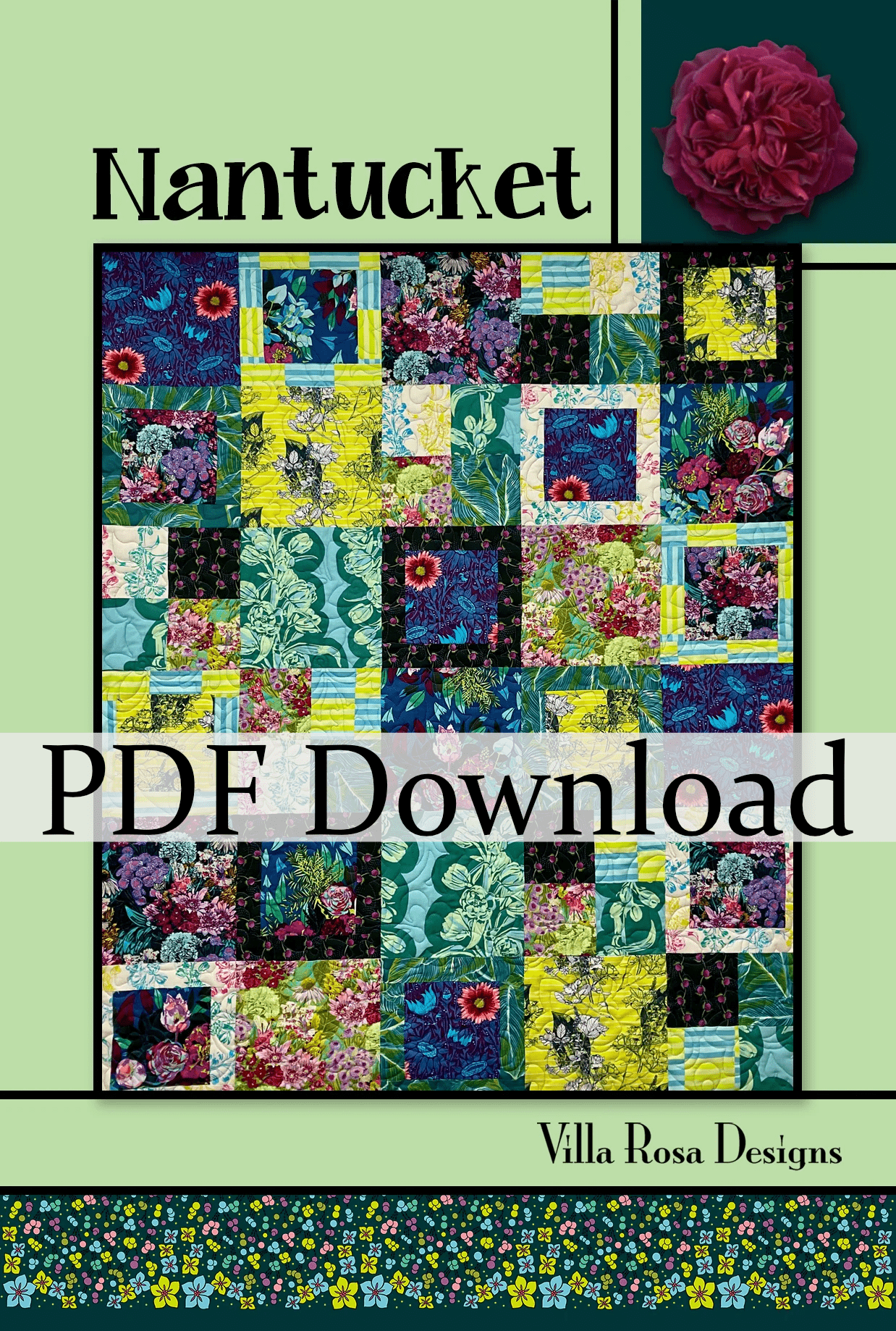 Nantucket Quilt Pattern by Villa Rosa Designs (PDF Version) - Jammin Threads