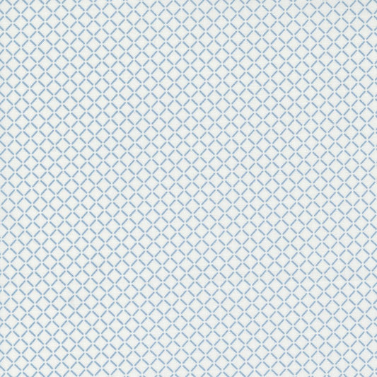 Nantucket Summer Quilt Fabric Cream Blue 55265 24 by Camille Roskelley for Moda Fabrics - Jammin Threads