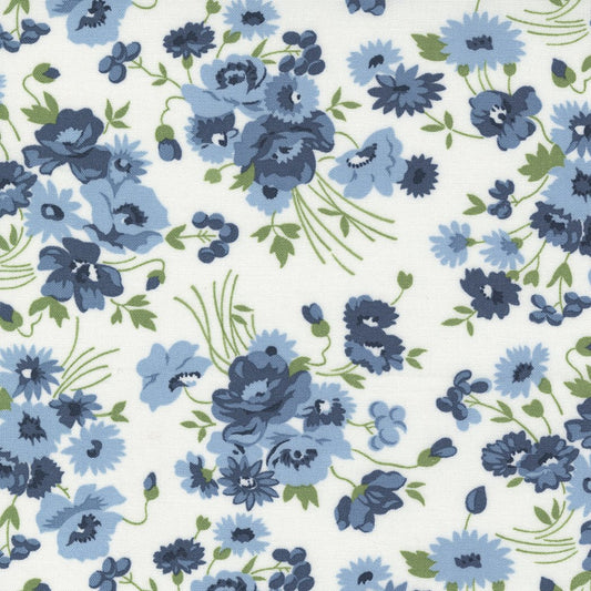 Nantucket Summer Quilt Fabric Cream Multi 55260 11 by Camille Roskelley for Moda Fabrics - Jammin Threads