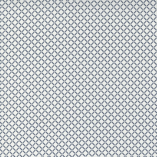 Nantucket Summer Quilt Fabric Cream Navy 55265 21 by Camille Roskelley for Moda Fabrics - Jammin Threads