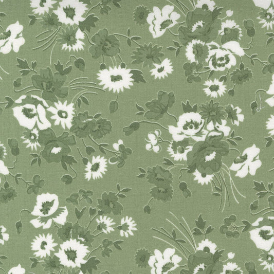 Nantucket Summer Quilt Fabric Grass 55260 26 by Camille Roskelley for Moda Fabrics - Jammin Threads