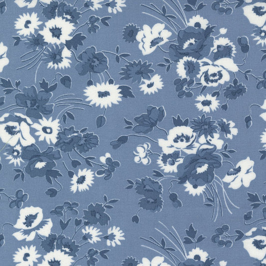 Nantucket Summer Quilt Fabric Lake 55260 25 by Camille Roskelley for Moda Fabrics - Jammin Threads